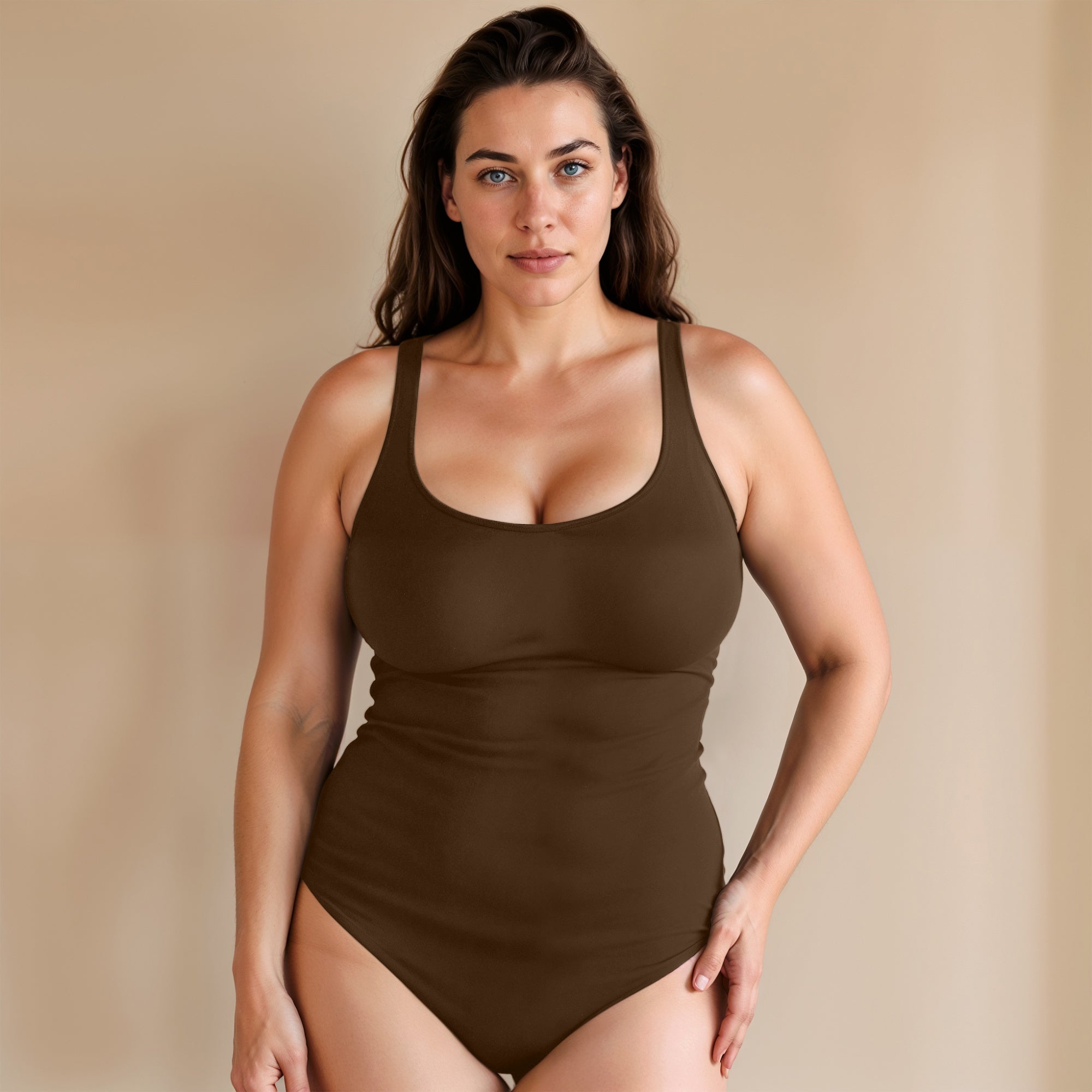 Shaping-Bodysuit mit rundem Ausschnitt