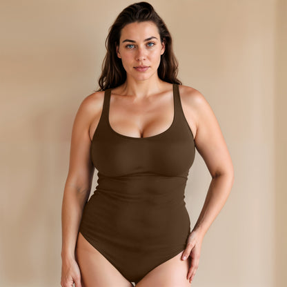 Shaping-Bodysuit mit rundem Ausschnitt