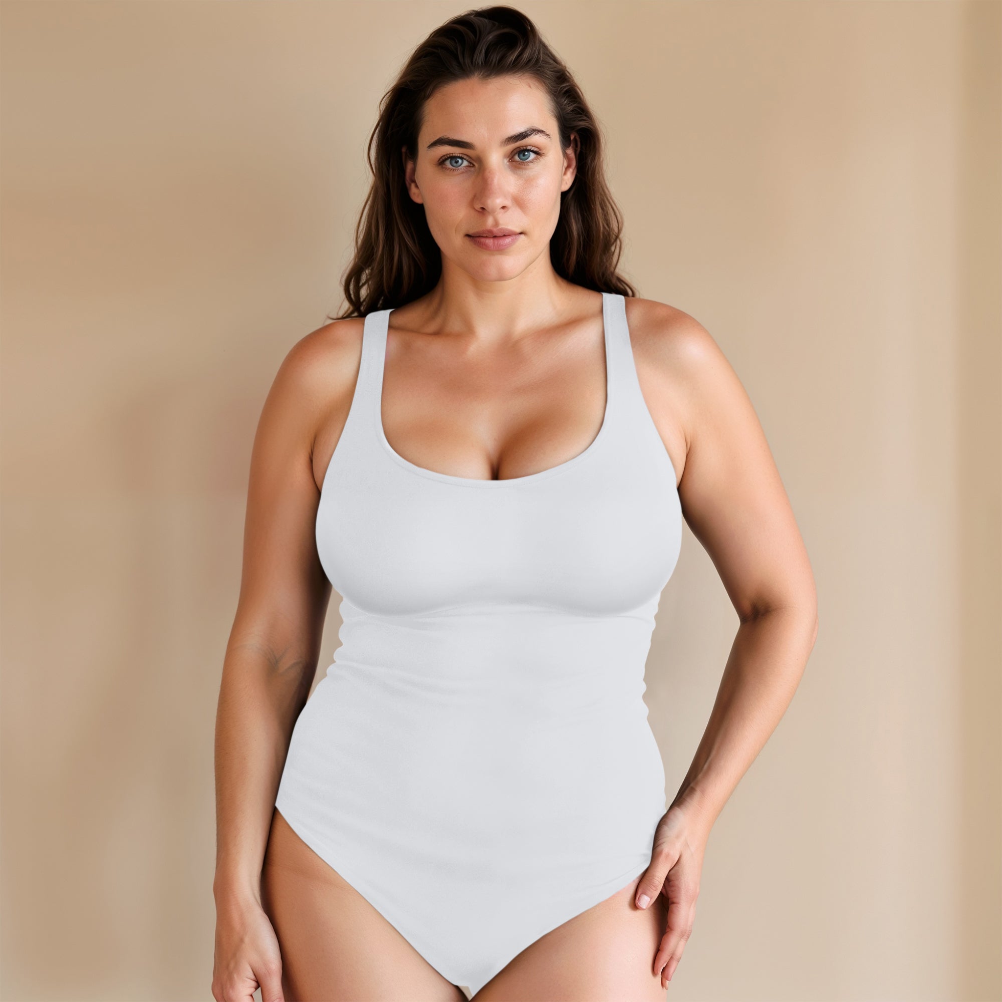 Shaping-Bodysuit mit rundem Ausschnitt
