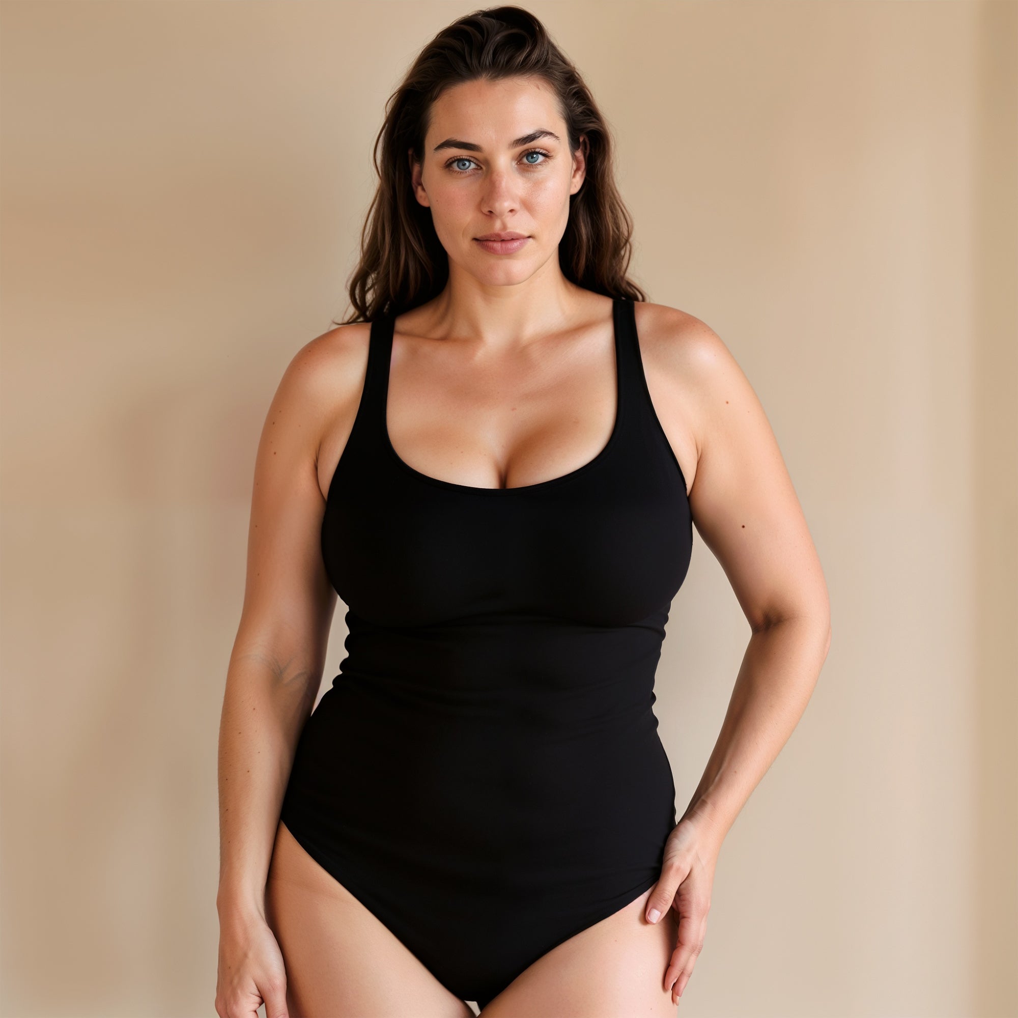 Shaping-Bodysuit mit rundem Ausschnitt